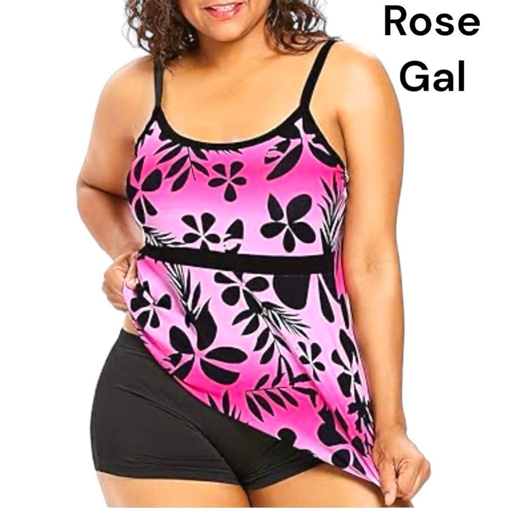 Rose Gal new 2 piece one piece look swimsuit!